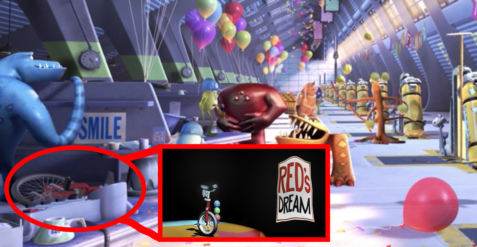 Easter eggs deals in monsters inc