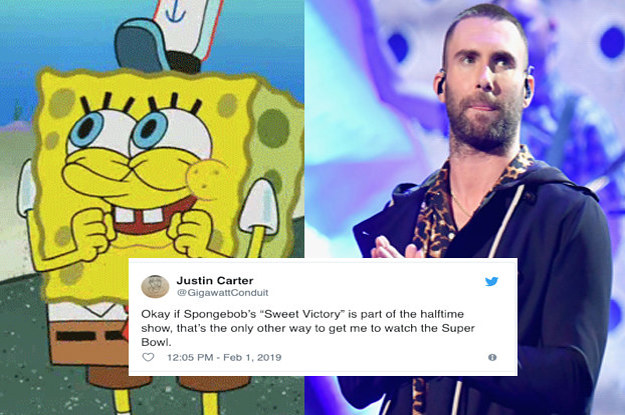 Get Excited Because Spongebob Is Probably Performing Sweet Victory At The Super Bowl