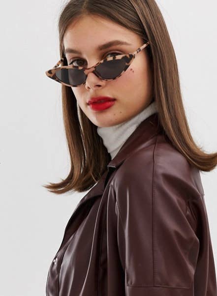 If people are still mocking tiny sunglasses in winter of 2019, then that's on them... more taste for you. Get it from Asos for $16.