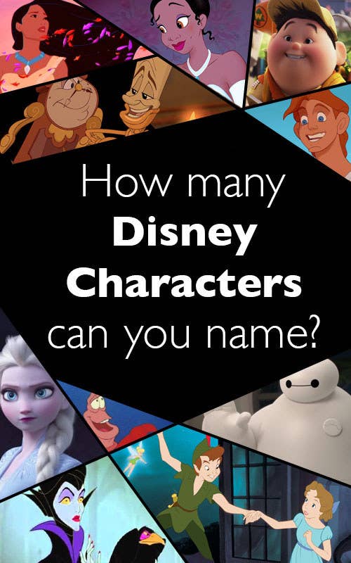 How Many Disney Characters Can You Name