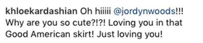 Khloe Kardashian All Comments Left On Jordyn Woods’ Instagrams Before The Cheating Allegations