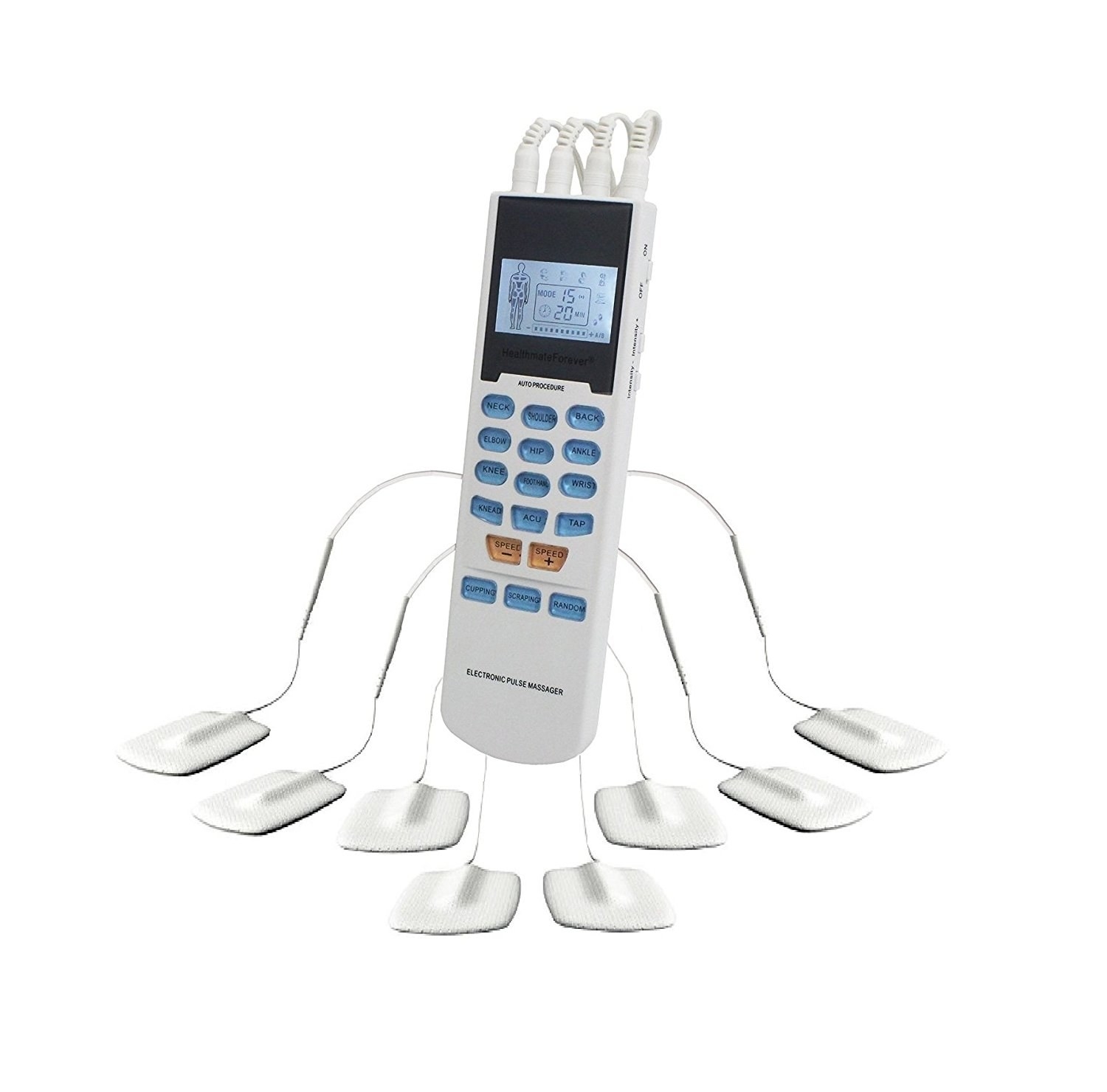 A TENS unit to provide electrical stimulation to your tight muscles that may help them to loosen up and hurt less It looks a little intimidating