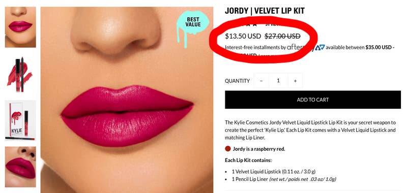 #Kylie Jenner, Kylie Cosmetics Slashed The Price Of Their Jordyn Woods Lip Kit After Her Alleged Cheating Scandal With Tristan Thompson