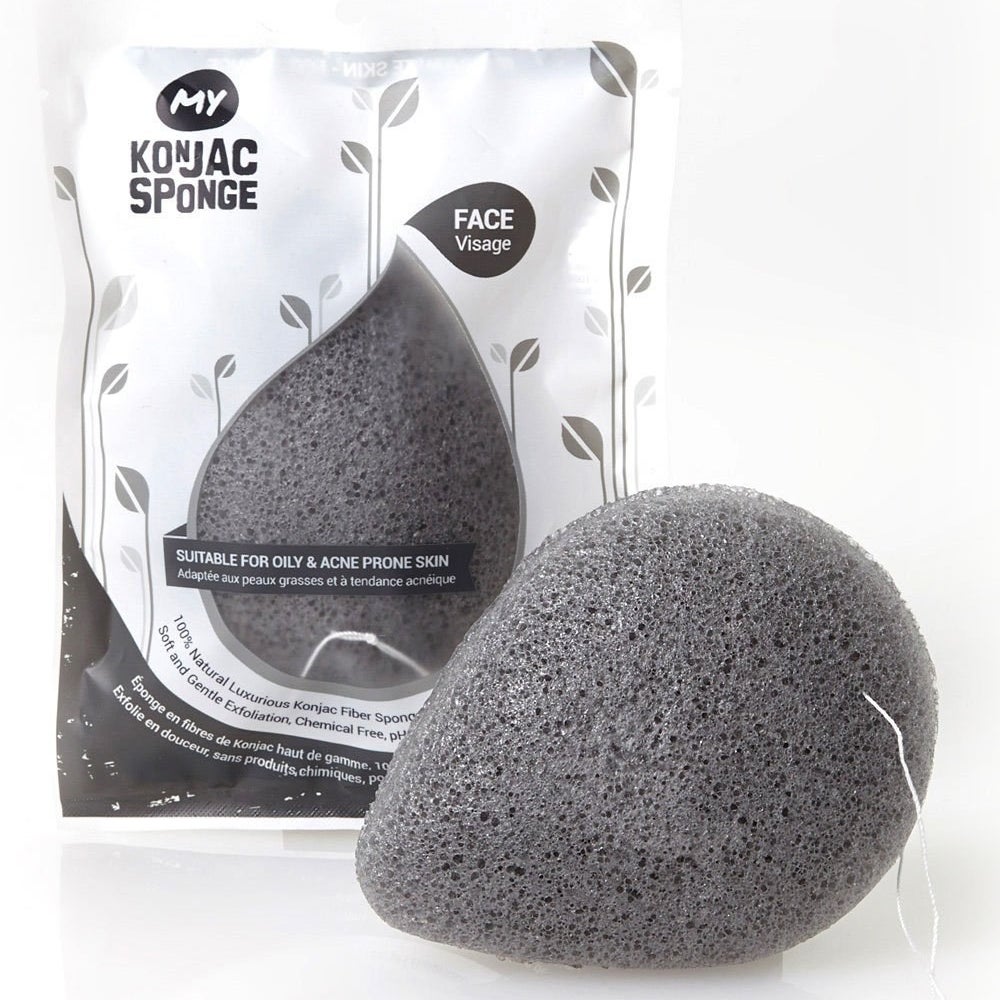 The grey egg-shaped sponge