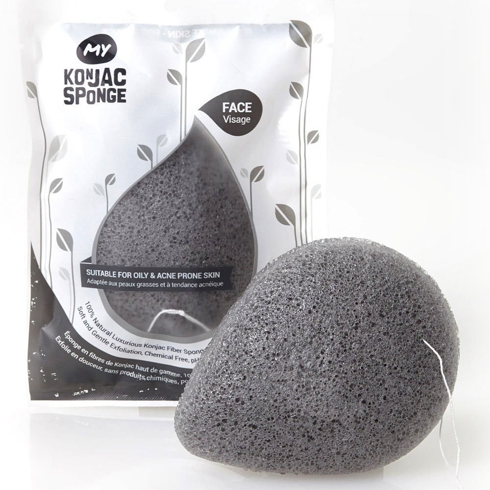 The sponge. It has a slight egg shape similar to the makeup sponge blenders.