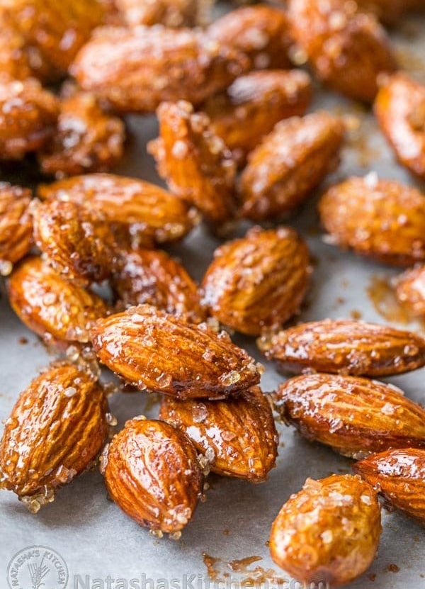 Spiced Honey Roasted Almonds