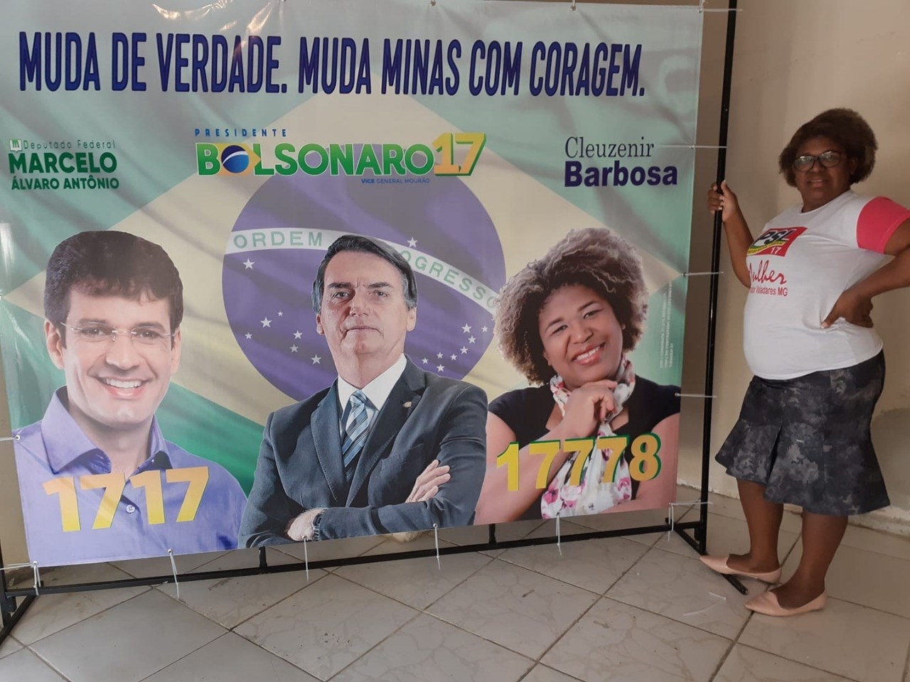 Durante a campanha eleitoral, Cleuzenir era candidata a deputada estadual e fazia dobradinha com Marcelo Álvaro, atual ministro do Turismo.