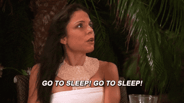 Bethenny saying &quot;Go to sleep! Go to sleep!&quot; on real housewives of new york