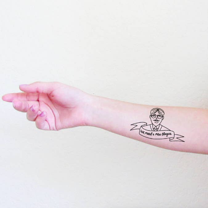 Funny Tattoos By Sean From Texas Inspired By Line Drawings