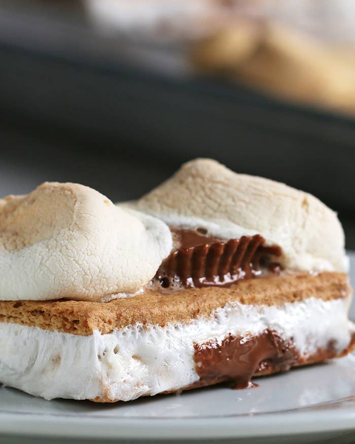 挟んで焼くだけ チョコスモアクラッカーサンド