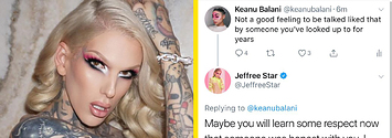 This post is floating on twitter of Jeffree Star and him wearing