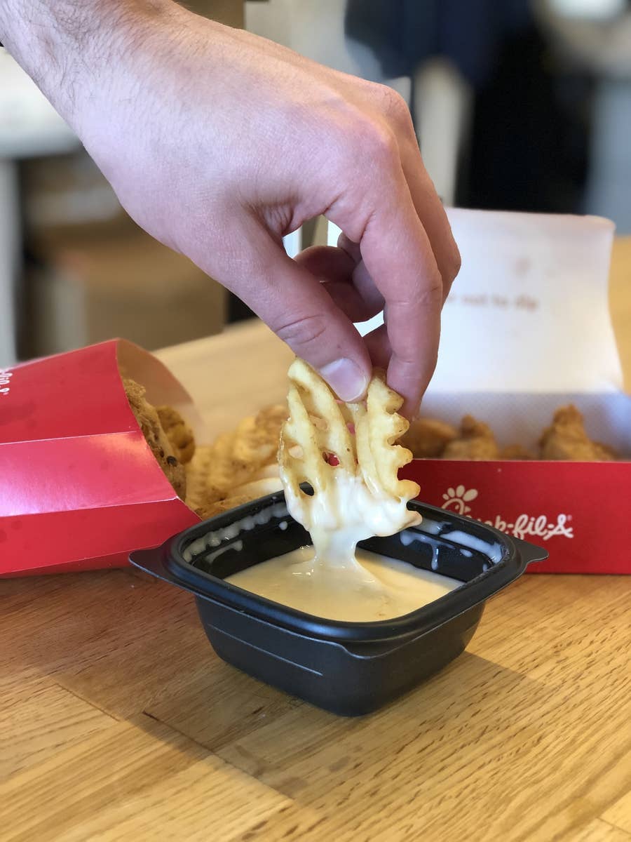 does chick fil a have blue cheese dressing Chick-Fil-A Zesty Apple Vinaigrette 12oz Bottle, Fresh Refrigerated Salad Dressing & Dip