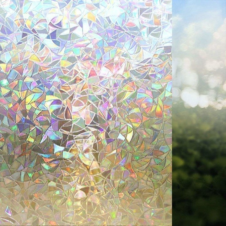 window film that fractures light to make rainbows