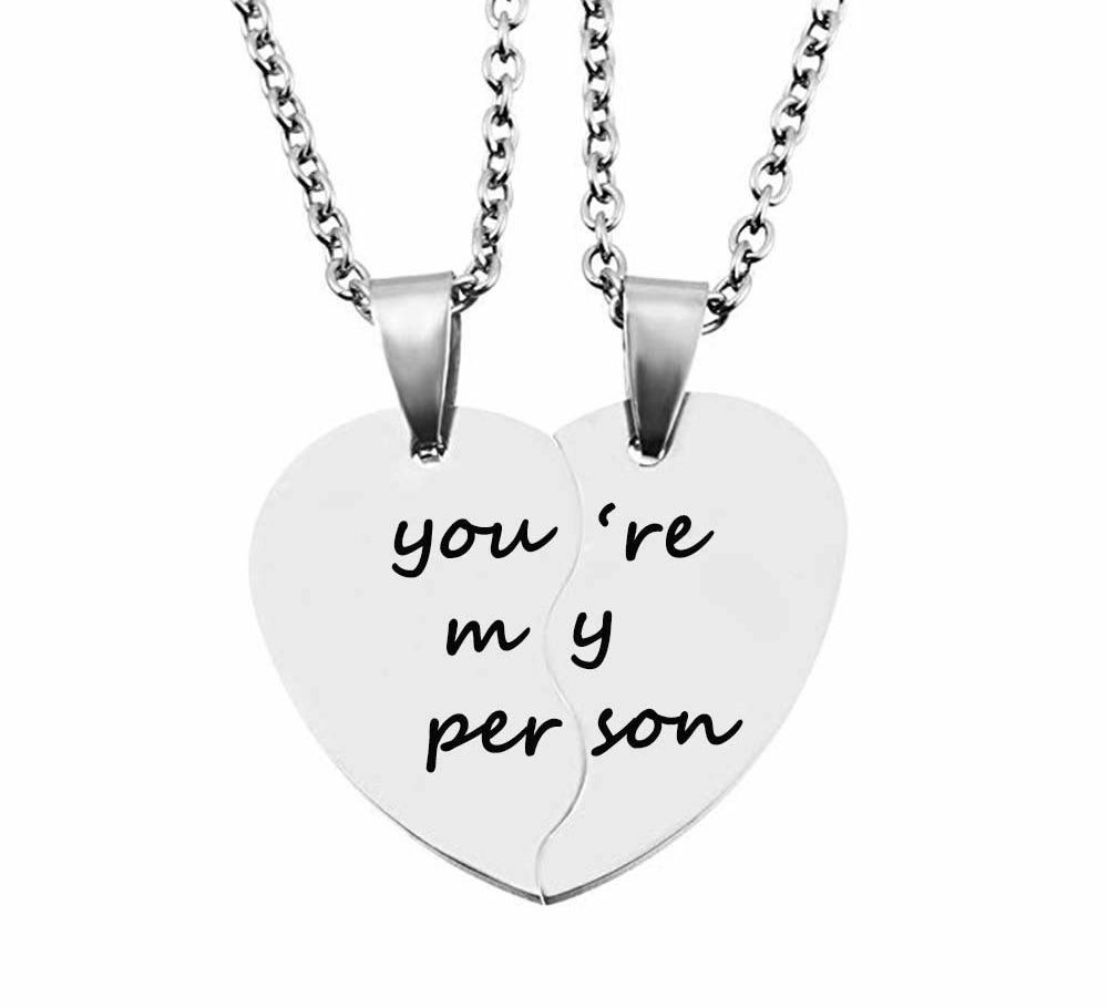 Nothing Says I Love You Better Than Matching Couple Pendant
