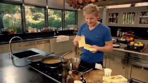 Similar to tagliatelle, lasagna sheets are an ideal pasta shape to pair with thick, hearty sauces. It allows you to get the perfect ratio of sauce to pasta and can stand up to hearty sauces like ragù. Ramsay pairs the sheets with a hearty mushroom sauce, but they would be great with a variety of other thick sauces.Watch Ramsay make mushroom, leek, and tarragon pasta with lasagna sheets.