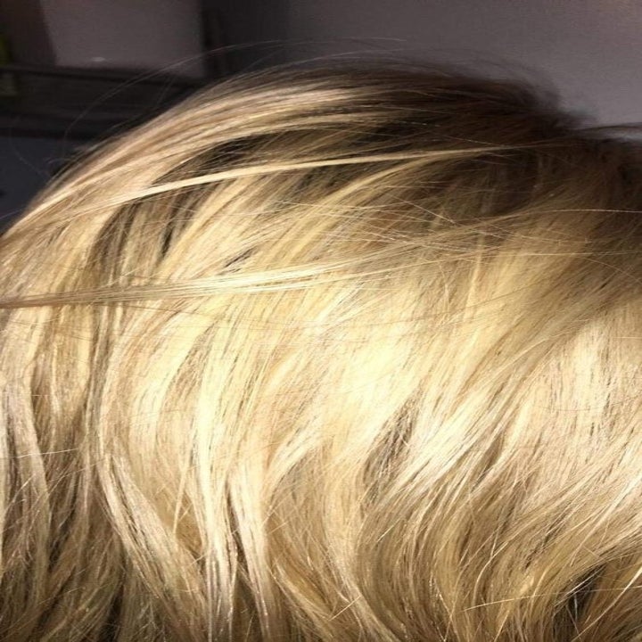 brassy hair before using shampoo