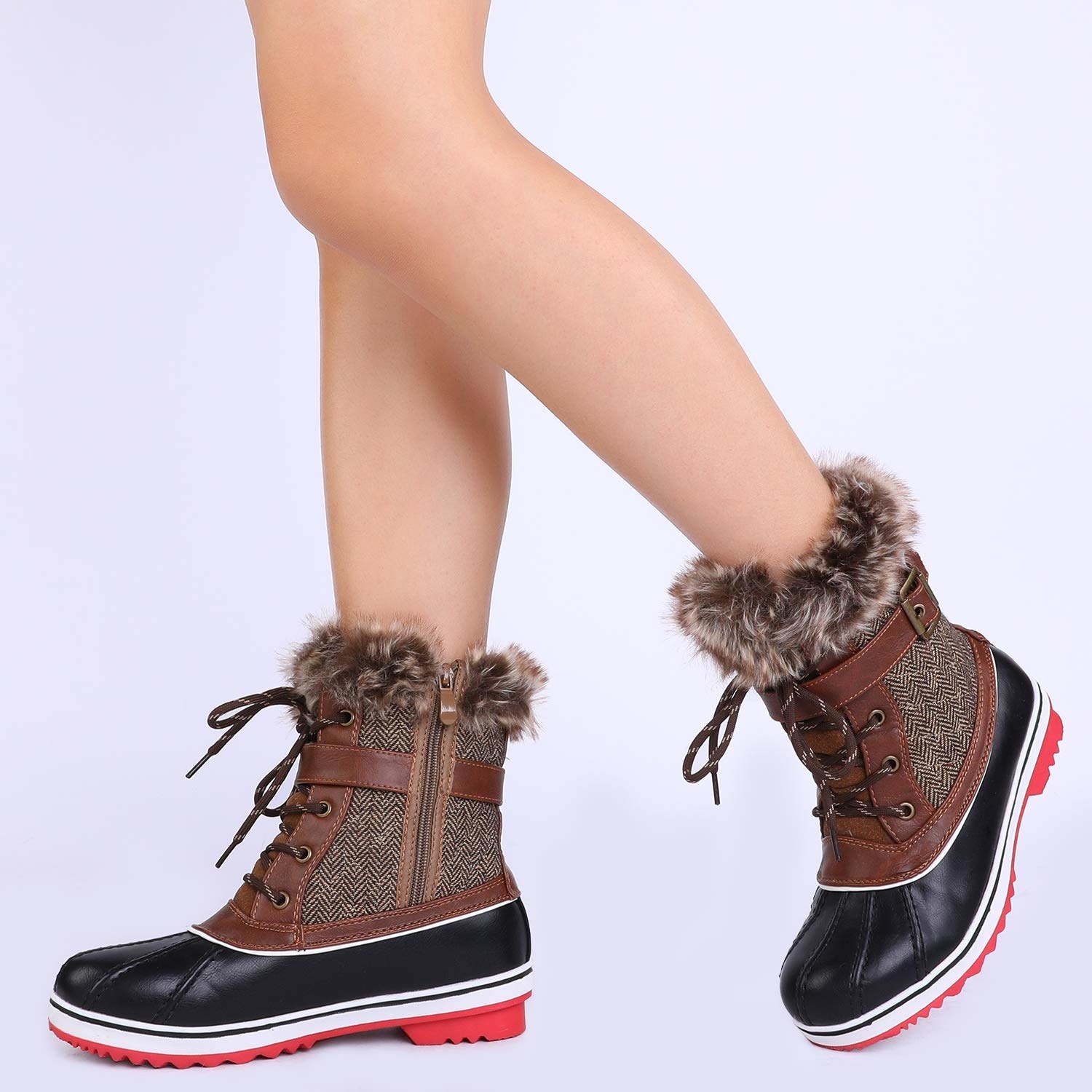 trendy snow boots
