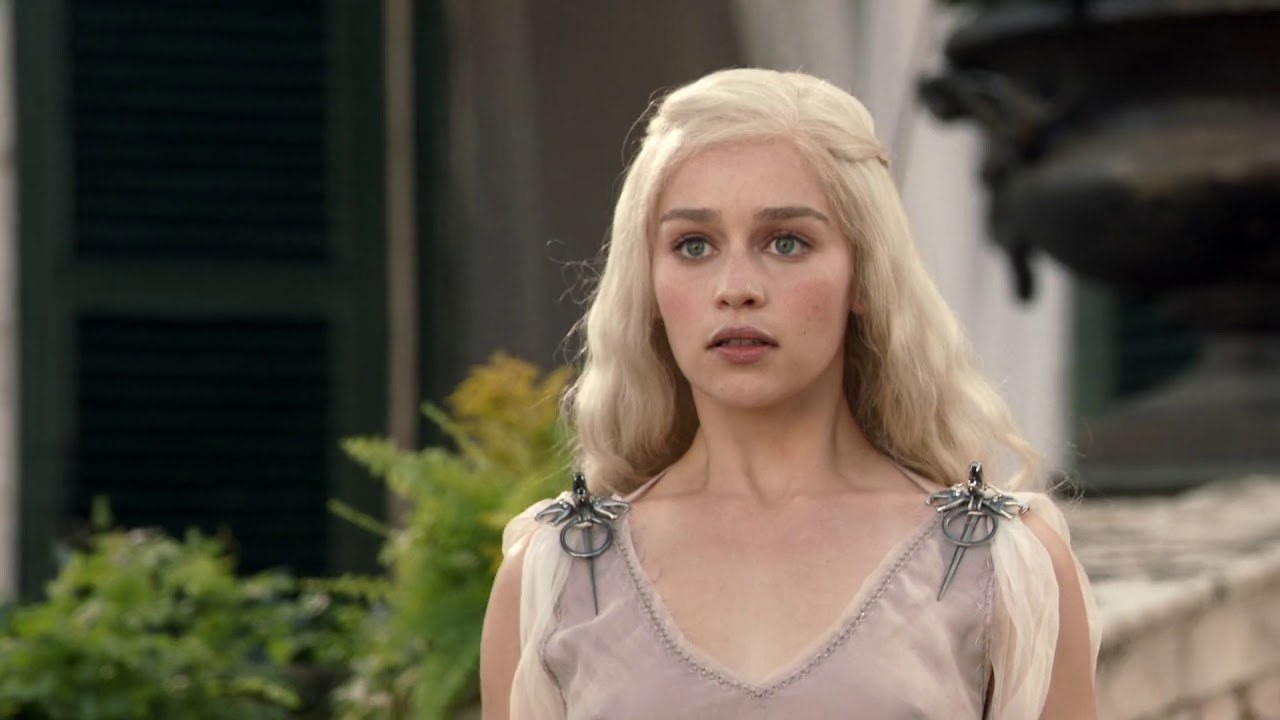 Daenerys Targaryen, played by Emilia Clarke.