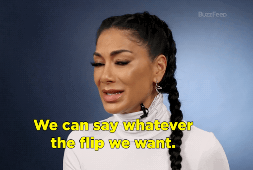 NS: We can say whatever the flip we want. They're totally not pre-decided because have no idea what we're about to see. We're not involved behind the scenes or allowed to communicate with the contestants in any way or with their entourage. They're actually fully masked and covered in all black at all times. When we see them, it's always for the first time actually when they come on stage.