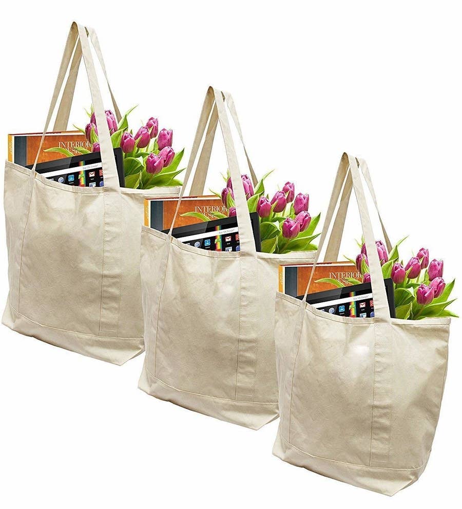 CleverFect EXOBEST Grocery Bags Reusable Foldable for Shopping