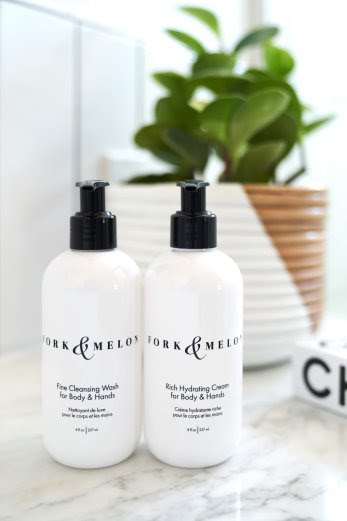 Pamper your loved one with FORK & MELON’s Fine Cleansing Wash and Rich Hydrating Cream formulas that are a refreshing way to keep hands and body hydrated through the wonders of watermelon seed oil – a fine, light oil that absorbs quickly and penetrates deeply into skin, rich with antioxidants.