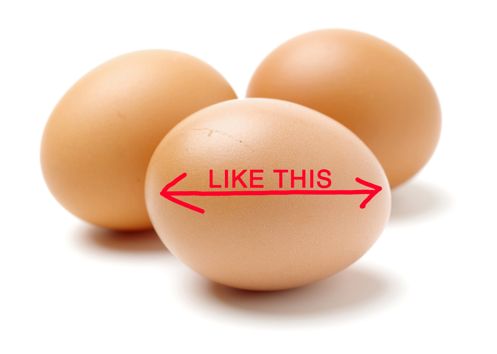 "In order to help the yolk keep centered as they cook, I leave them lying on their sides in a dish (rather than sitting upright in their boxes) overnight out of the fridge before cooking them," reads her recipe note.