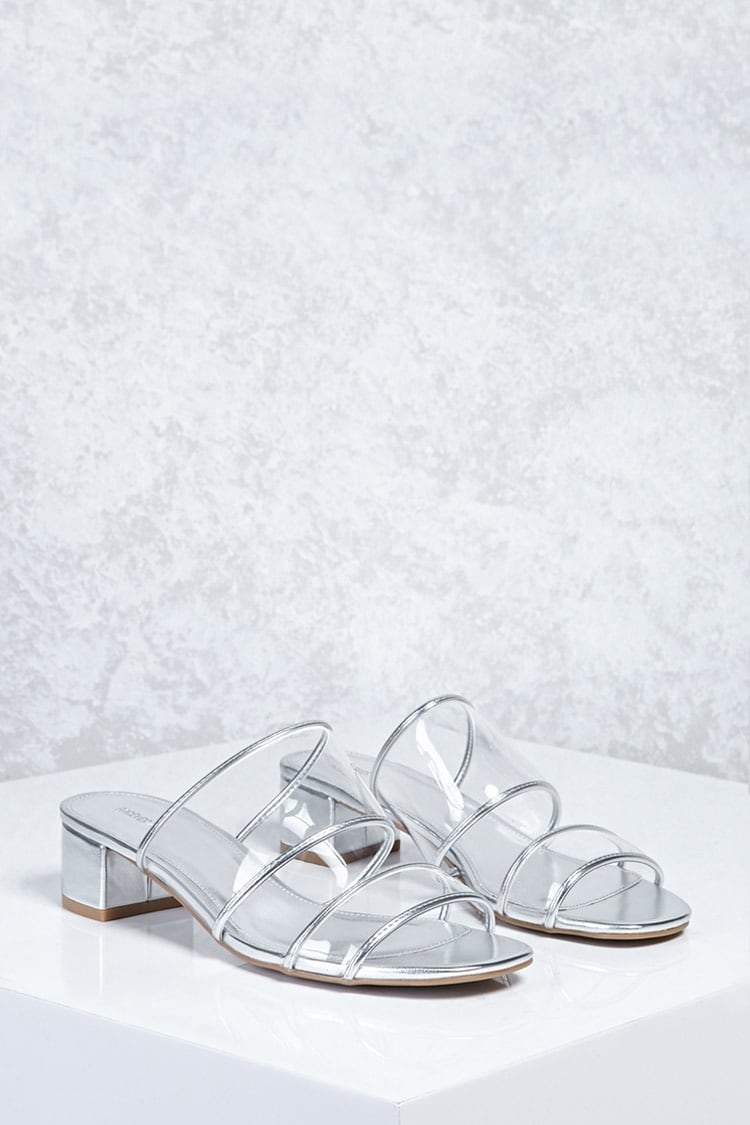 forever 21 silver sandals