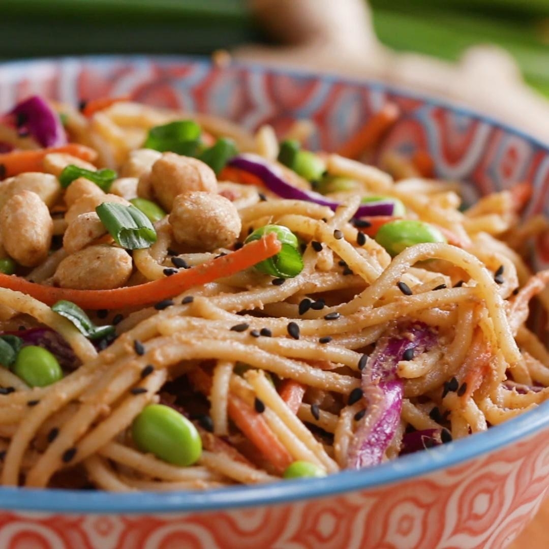 Make a big batch of these noodles and enjoy them for several meals. You can top them with salmon, chicken, a soft-boiled egg, or eat them all by themselves.Estimated recipe cost: $4.88Get the recipe.