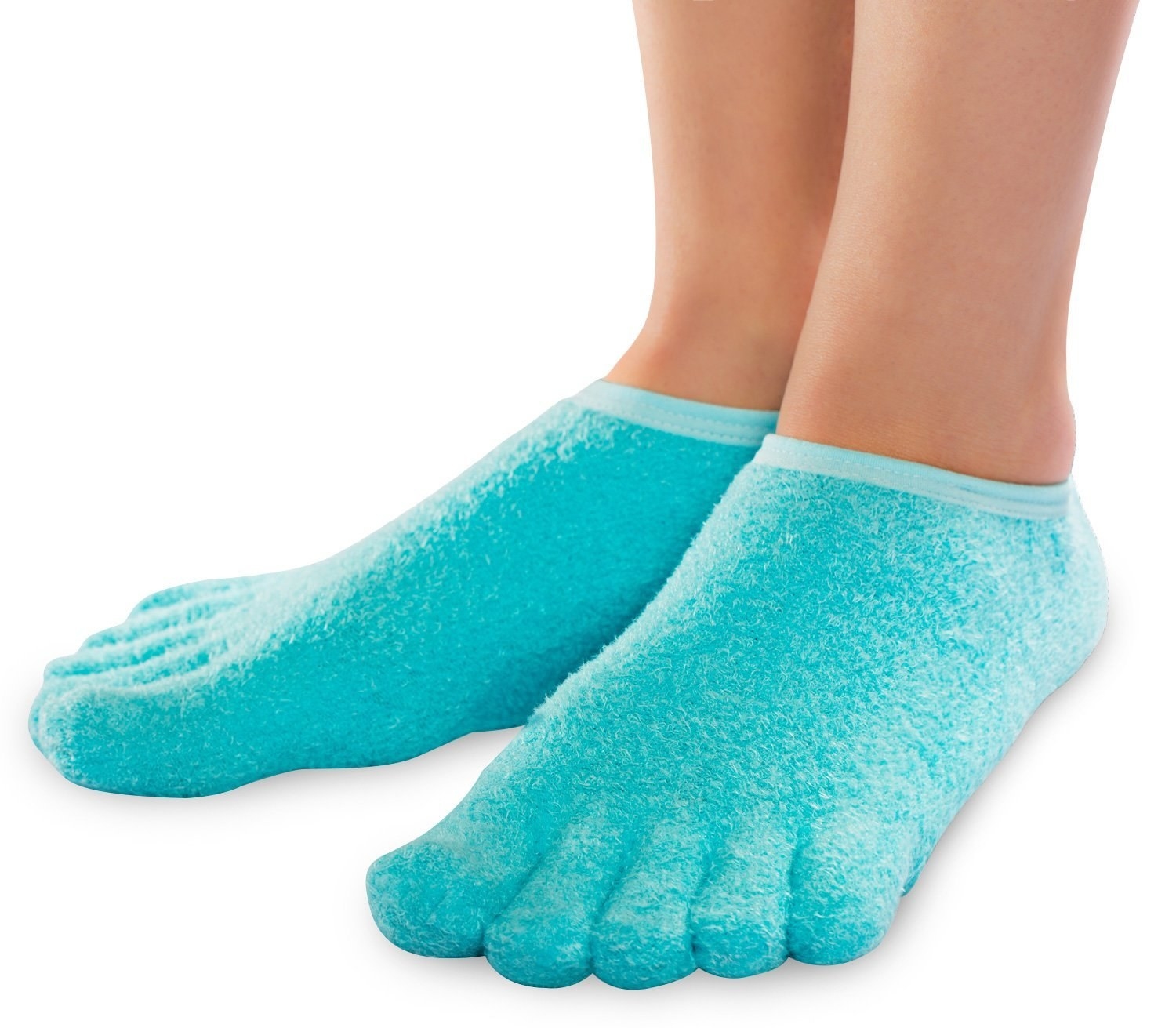 Get them from Amazon for $14.99 (available in sizes S (fits women's sizes 5-6.5)–L (fits men's and women's sizes 10+)).Promising review: "I have the worst feet in the planet. I usually sleep with Vaseline on them with socks over that. That helps, but I hate to put that much petroleum on my feet. I’ve tried everything. I sand my feet daily as well. These socks worked the very first time I slept with them overnight. Baby soft feet. Just an amazing product. I highly recommend." —TryAnythingOnce