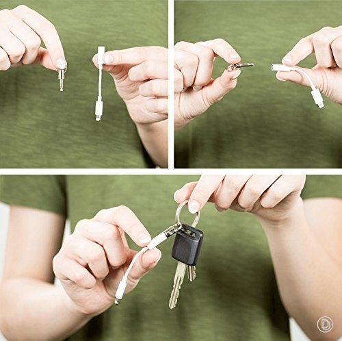keychain that clicks into the dongle 