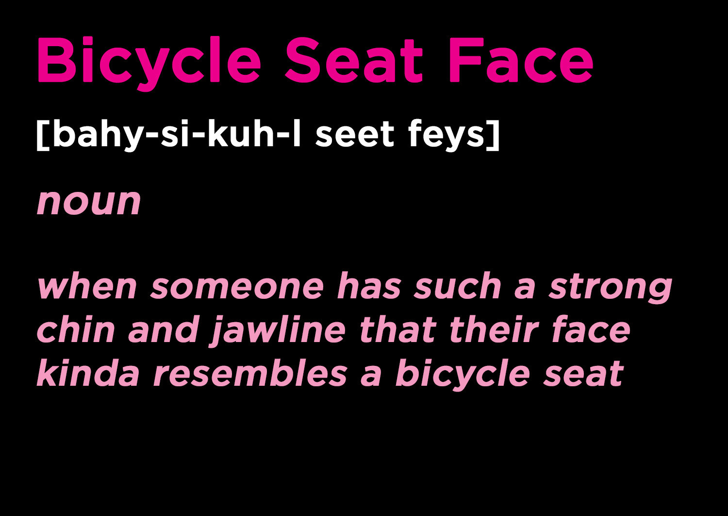 bicycle seat chin