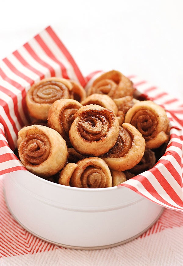 All you need are four ingredients to make these simple yet addictive cookies: Pie crust, sugar, cinnamon, and butter. You can always get creative and add hazelnut spread, jam, or even cream cheese. Get the recipe here.