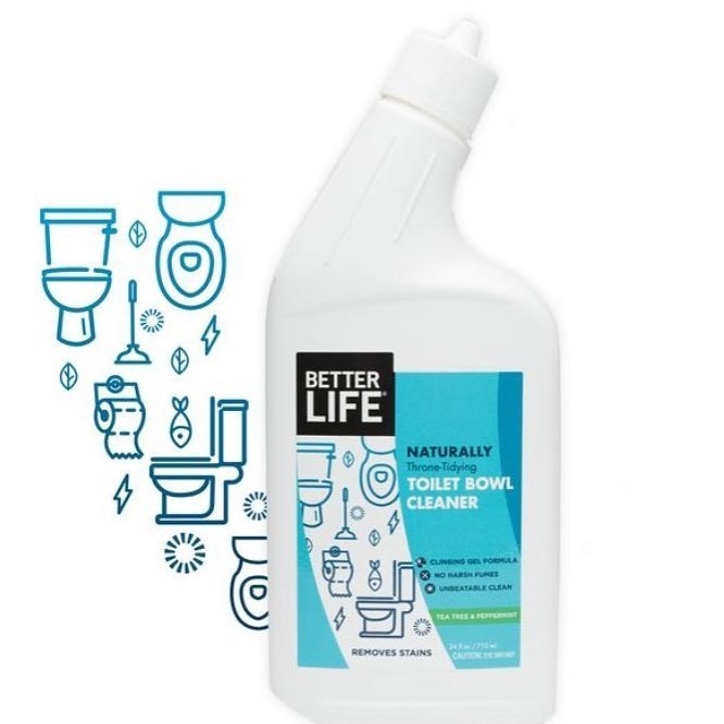 It's also safe for septic systems!Promising review: "I had some tough stains in my toilet bowl. No other cleaner had ever worked, including bleach. This worked extremely well. This got the stains off almost entirely before I scrubbed with a pumice stone." —Abe2239Get it from Amazon for $4.64.