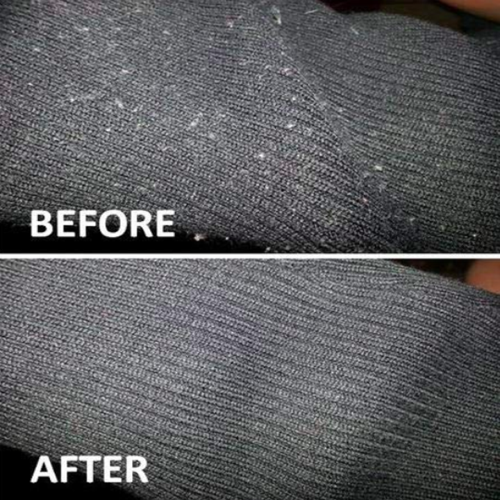 before: very pilly fabric, after: no more pills