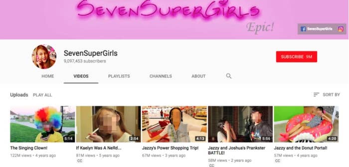Youtube Shut Down The Tween Channel Sevensupergirls After Its Creator Was Convicted Of Child Abuse