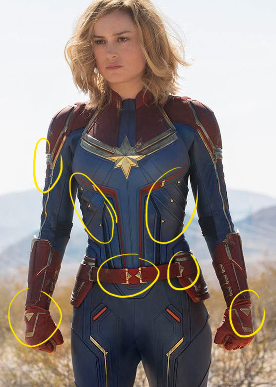 captain marvel costume female