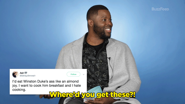 Winston Duke Reads Thirst Tweets About Himself