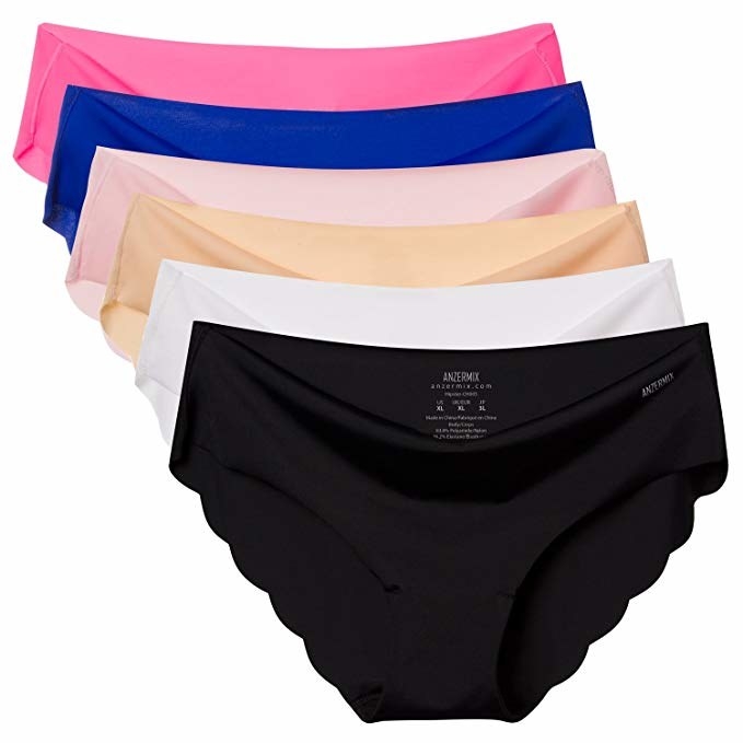 the underwear in different colors