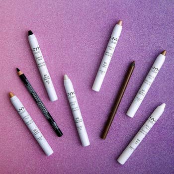 a bunch of the eyeliner pencils