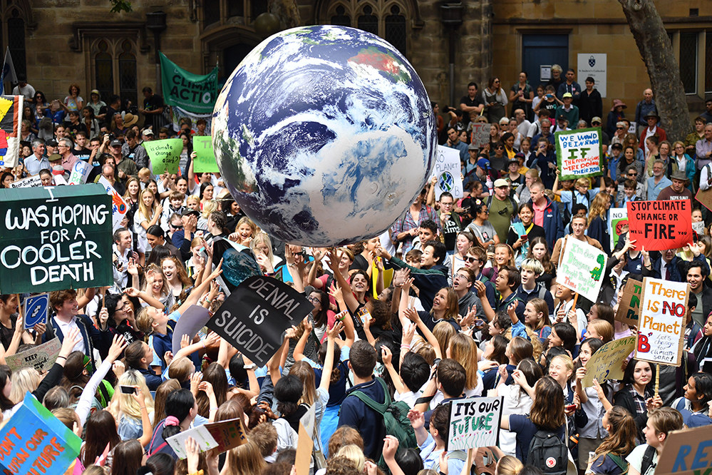 The 60 rallies throughout the country are part of the Global Climate Strike movement, with students from around the world holding protests on the same day.