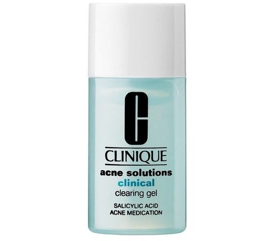 The bottle of Clinique Acne Solutions Clinical Clearing Gel