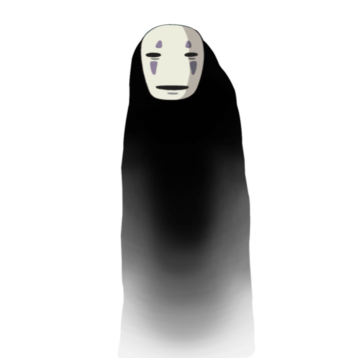 2. This simplistic No Face beauty from Spirited Away.