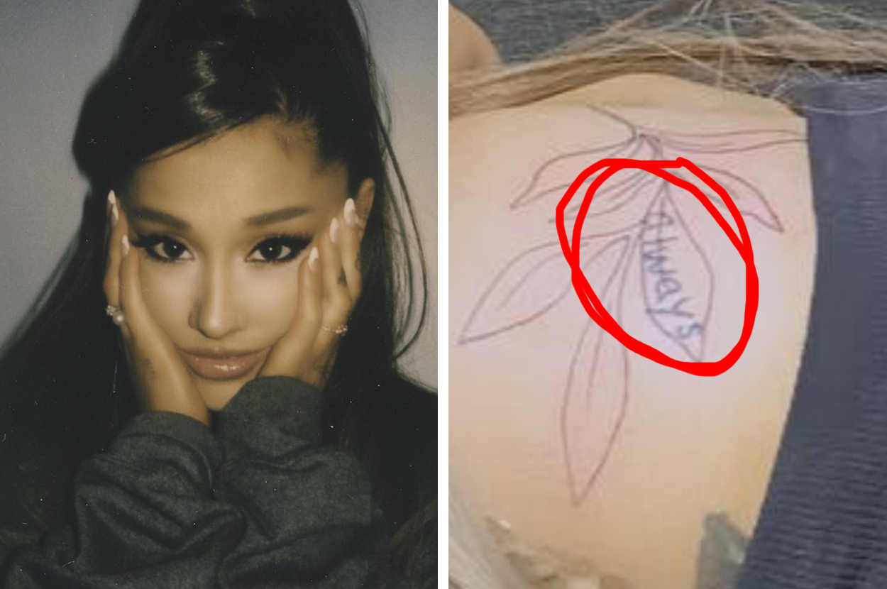 See All of Pete Davidson and Ariana Grandes Tattoos for Each Other