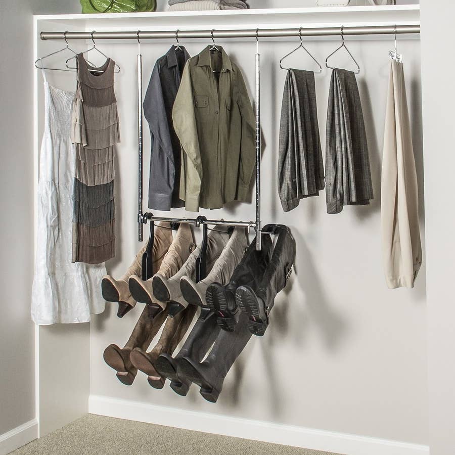 HEYHOUSE Organization Storage Hangers: $14, Double Small Closet Space –  SheKnows