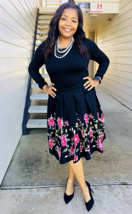 Amazon black top skirt dress