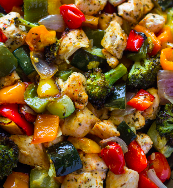 This fuss-free recipe roasts everything on a single sheet pan for the easiest weeknight dinner you could ever imagine.Estimated recipe cost: $8.13Get the recipe.