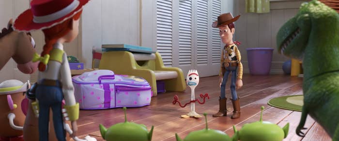 Forky has Bonnie written on his legs, just like Andy's toys. : r