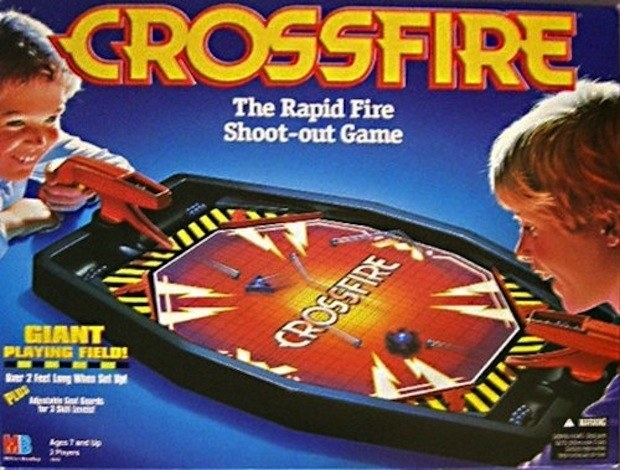 Yep, you can still get CAUGHT IN THE CROSSFIRE. Just check out Amazon.