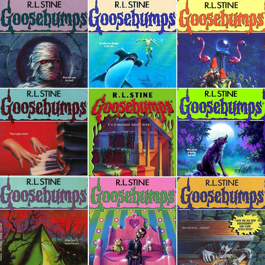 Different R.L. Stine Goosebumps covers