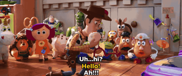 Garfinho e Woody em Toy Story 4